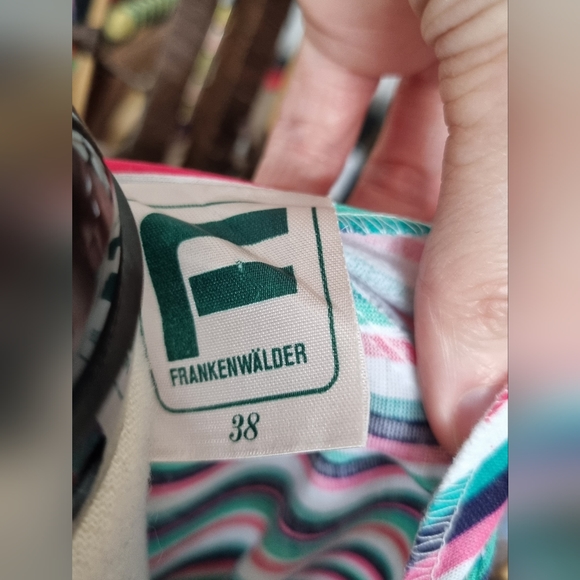 Vintage 70s Stripy Midi Dress fits size 10/12 - Picture 5 of 5